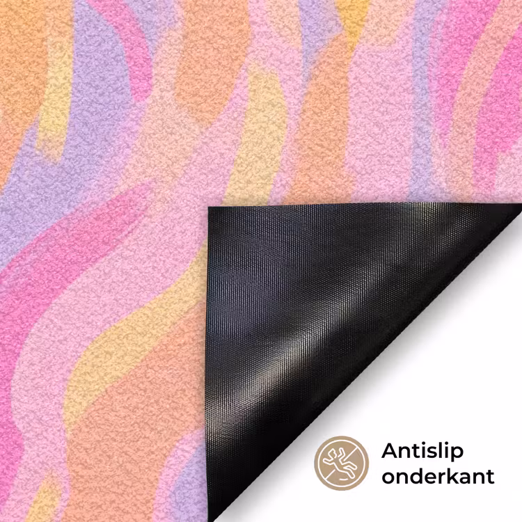 Drank - Inschenken - Feest - Abstract - Roze Deurmat klein -antislip_NL