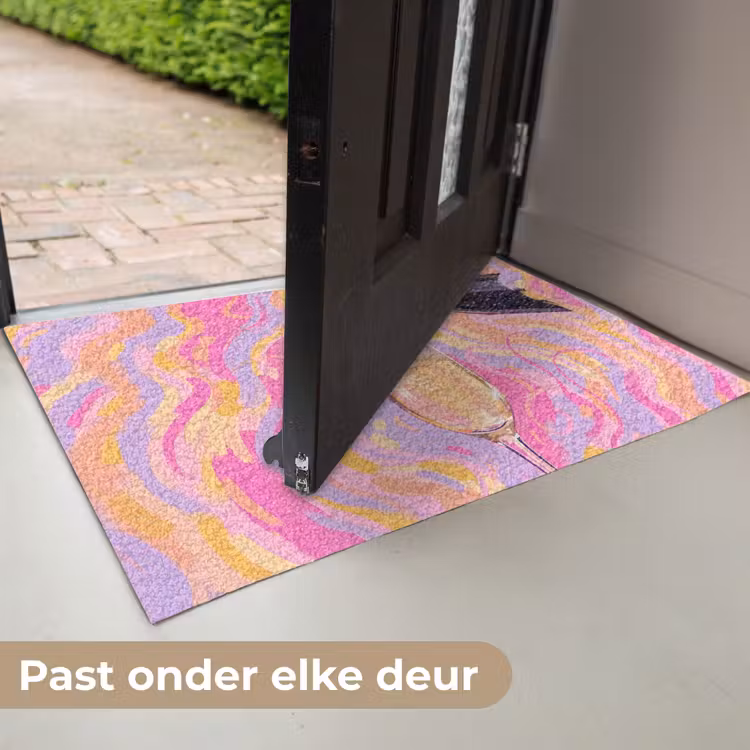 Drank - Inschenken - Feest - Abstract - Roze Deurmat klein -USP_NL