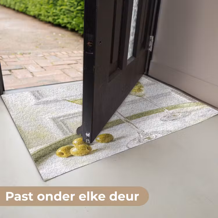 Drank - Martini - Olijven - Modern - Wit Deurmat klein -USP_NL