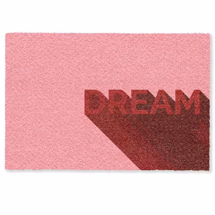 Dream - 3D - Rood - Roze Deurmat klein -zkaufland3d