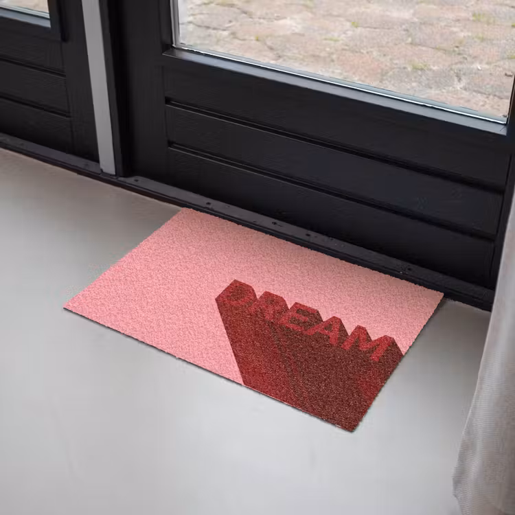 Dream - 3D - Rood - Roze Deurmat klein -sfeer2