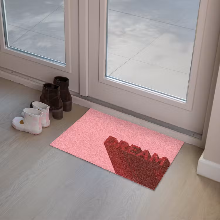 Dream - 3D - Rood - Roze Deurmat klein -sfeer3