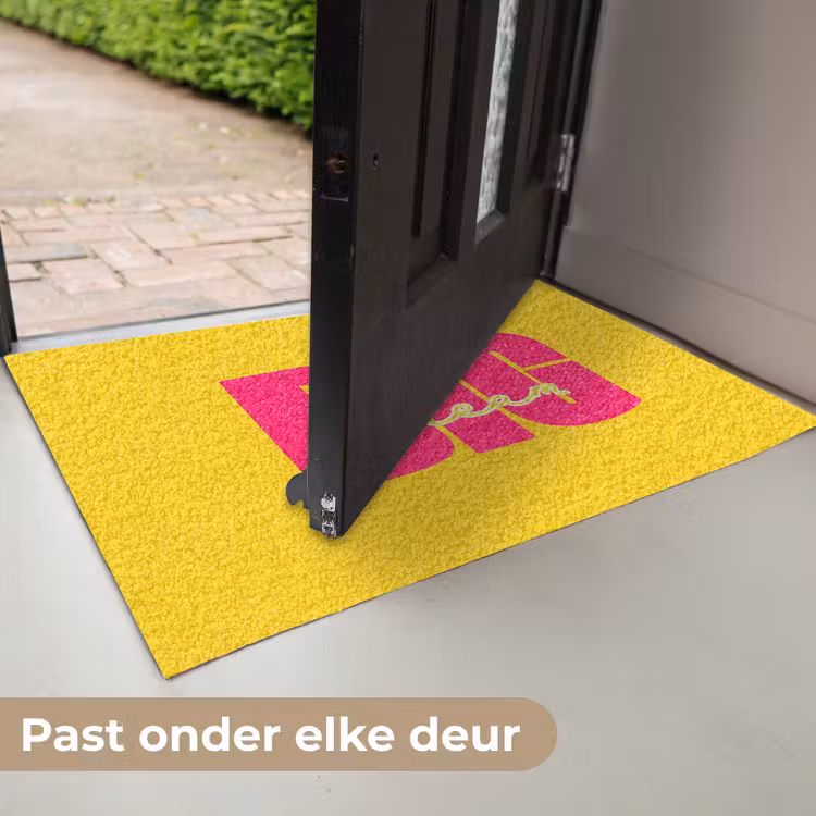 Dream big - Geel - Roze Deurmat klein -USP_NL