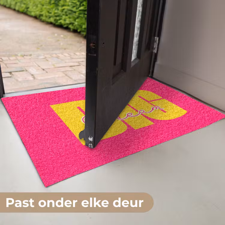 Dream big - Roze - Geel - Minimalistisch Deurmat klein -USP_NL