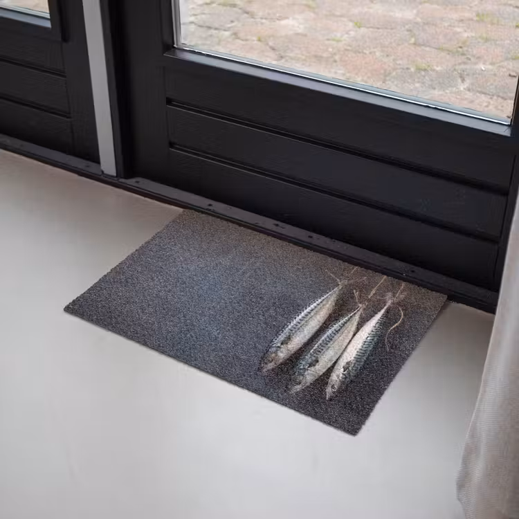 Deurmat - Drie vissen - Touw - Drie vissen - Touw Deurmat klein