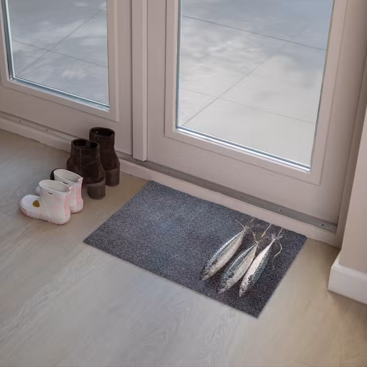Deurmat - Drie vissen - Touw - Drie vissen - Touw Deurmat klein
