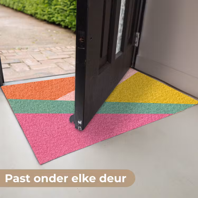 Driehoeken - Kleurrijk - Abstract Deurmat klein -USP_NL