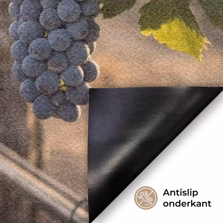 Druiven - Wijngaard - Zonlicht Deurmat klein -antislip_NL