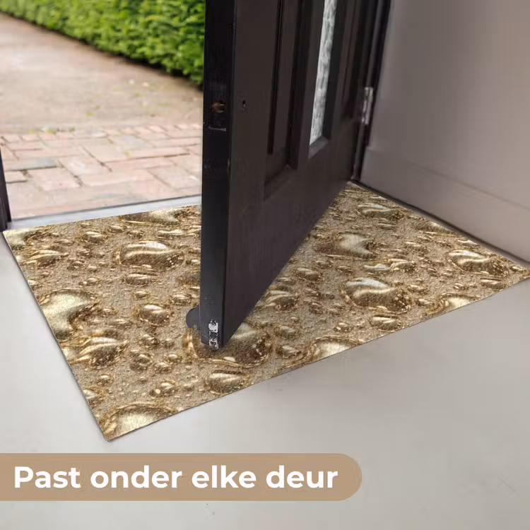 Druppels - Organisch - Goud Deurmat klein 898 -USP_NL