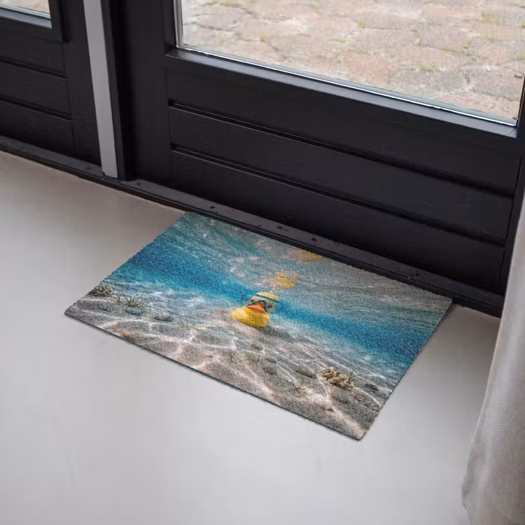Duikbril - Eend - Water Deurmat klein -sfeer2