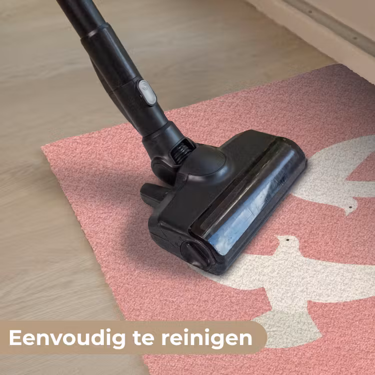 Duiven - Wit - Sierlijk Deurmat klein -reinigen_NL