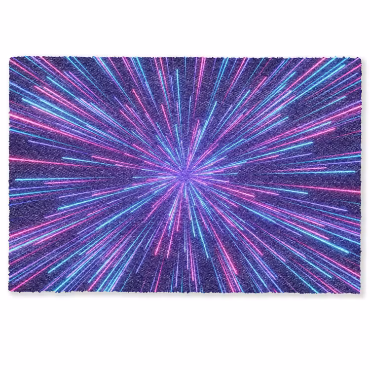 Dynamisch - Ruimte - Kleurrijk Deurmat klein -zkaufland3d