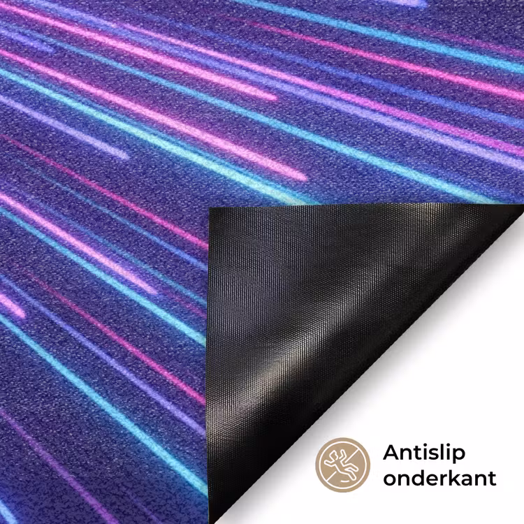 Dynamisch - Ruimte - Kleurrijk Deurmat klein -antislip_NL