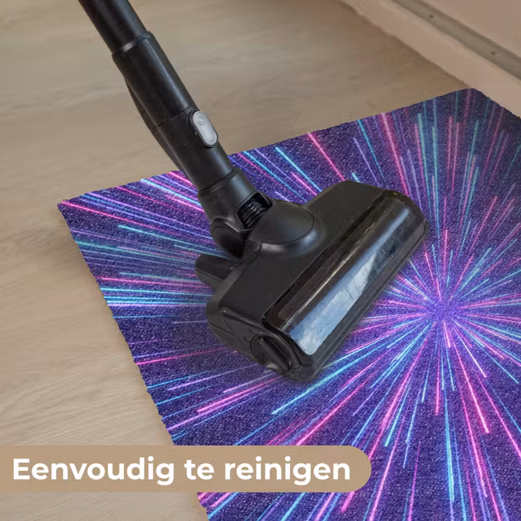 Dynamisch - Ruimte - Kleurrijk Deurmat klein -reinigen_NL