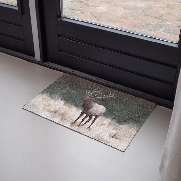 Edelhert - Gewei - Schildering - Rustiek Deurmat klein -sfeer2