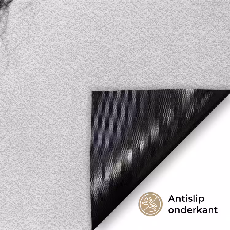 Edgy - Vrouw - Zwart - Wit Deurmat klein -antislip_NL