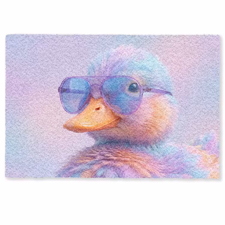 Eend - bril - Pastel Deurmat klein -zkaufland3d