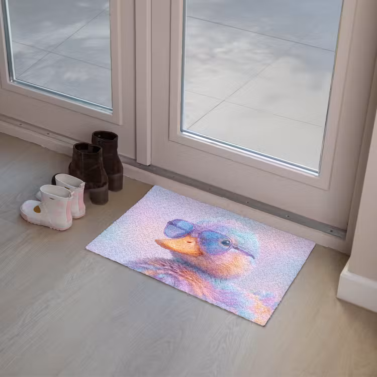 Eend - bril - Pastel Deurmat klein -sfeer3