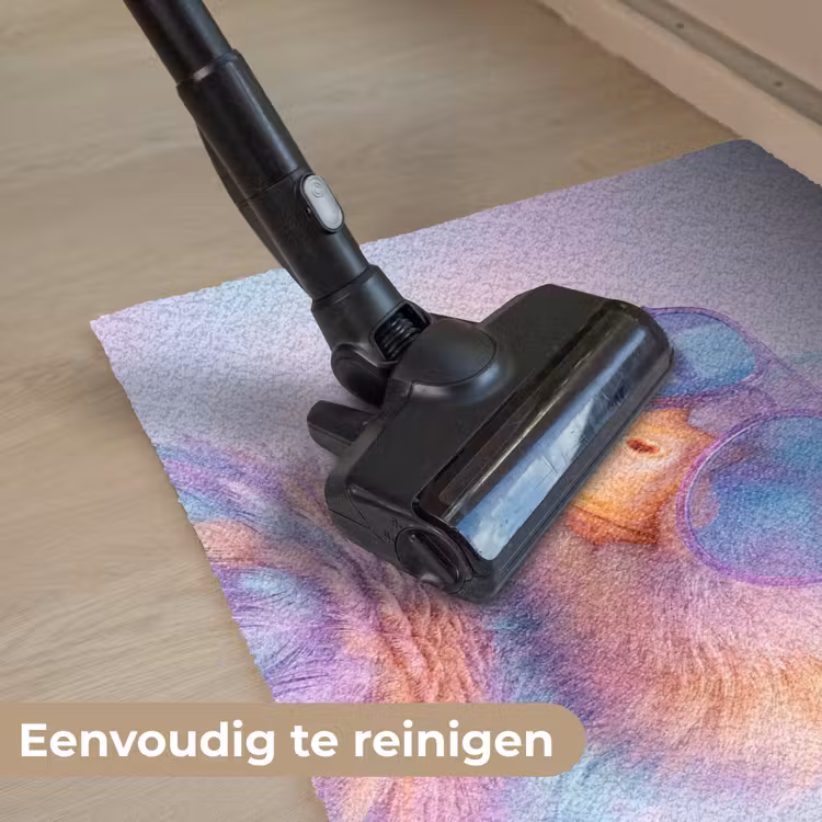 Eend - bril - Pastel Deurmat klein -reinigen_NL