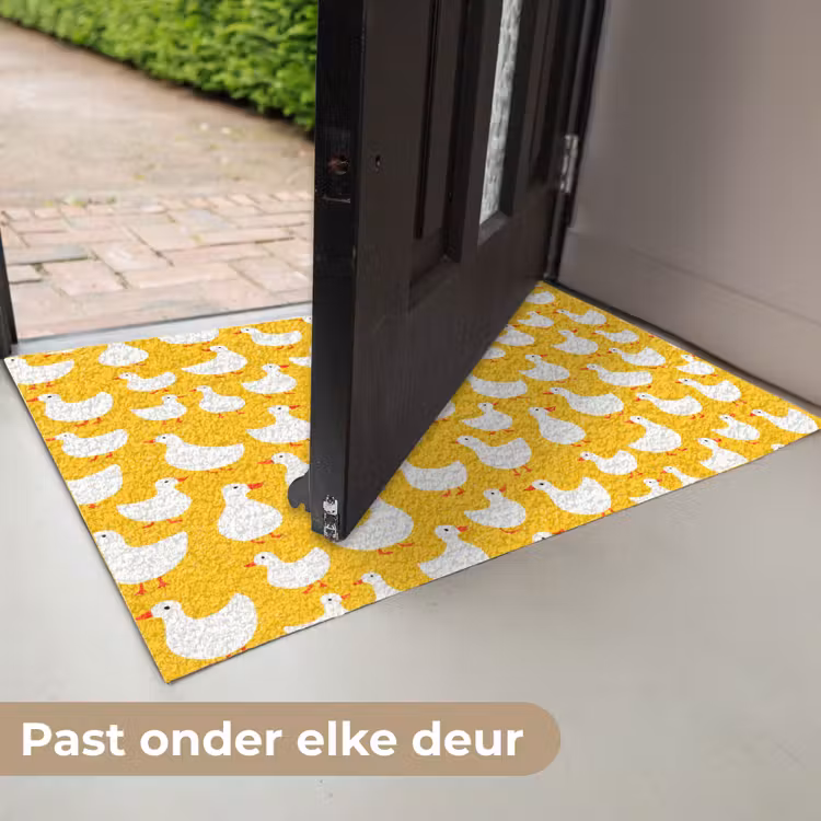 Eendjes - Patroon - Geel Deurmat klein 898 -USP_NL