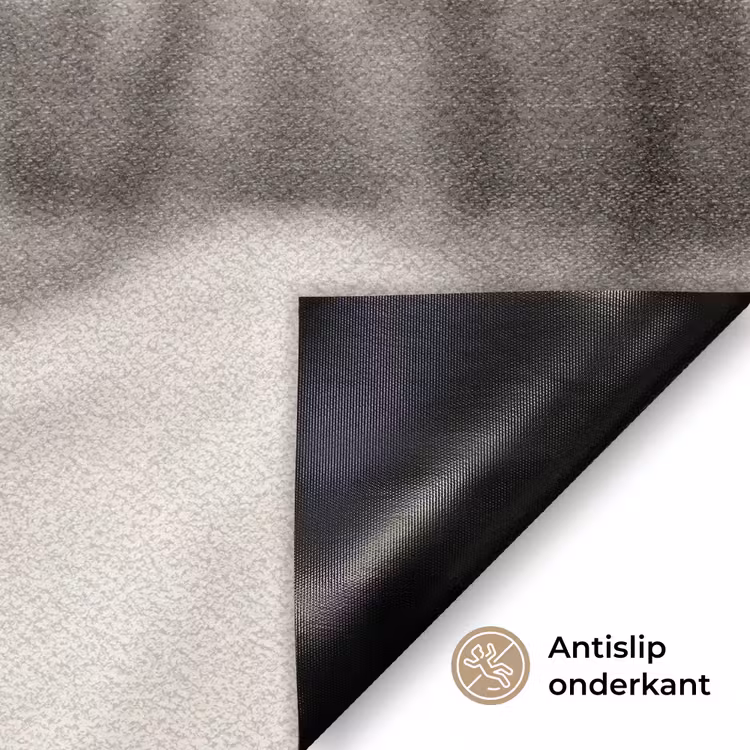 Eland - Auto - Gewei - Zwart - Wit Deurmat klein -antislip_NL