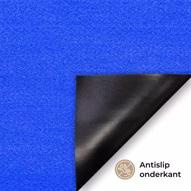 Electric - Blue - Blauw Deurmat klein 898 -antislip_NL