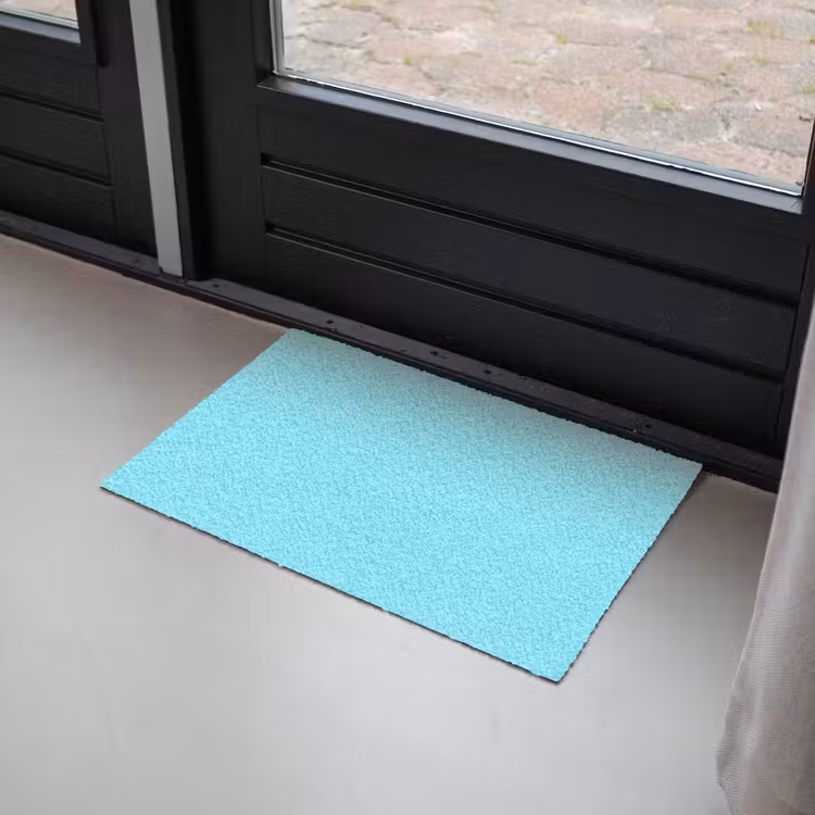 Electric - Cyan - Blauw Deurmat klein 898 -sfeer2