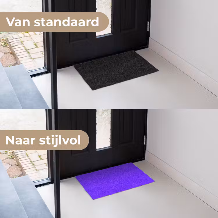 Electric - Indigo - Paars Deurmat klein 898 -voor-na_NL