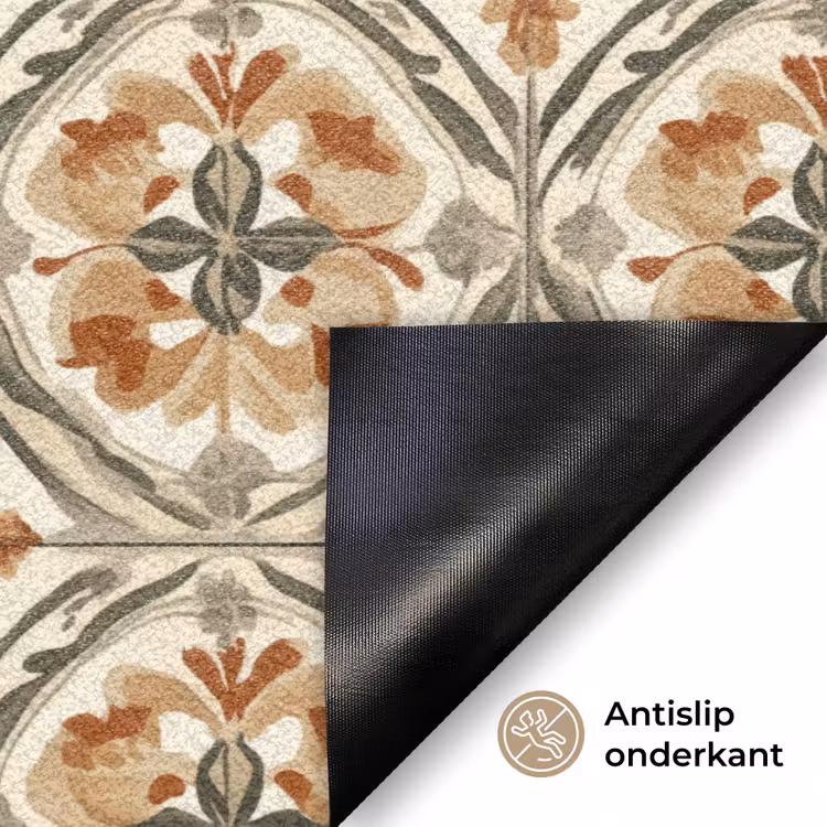 Elegant - Antiek - Kleurrijk Deurmat klein 898 -antislip_NL