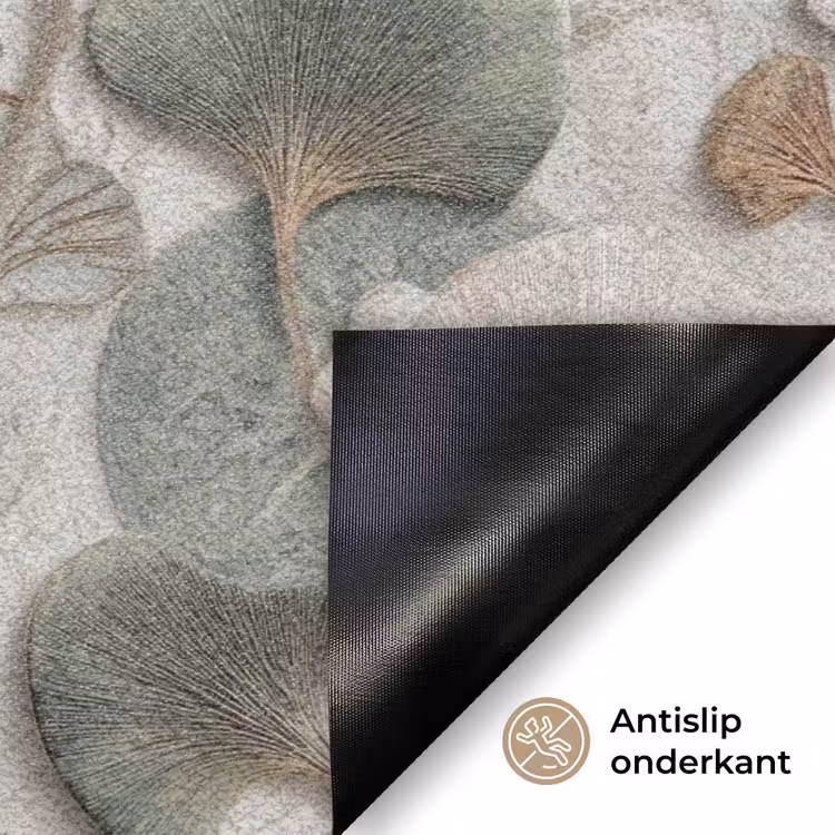 Elegant - Bladeren - Groen Deurmat klein 898 -antislip_NL