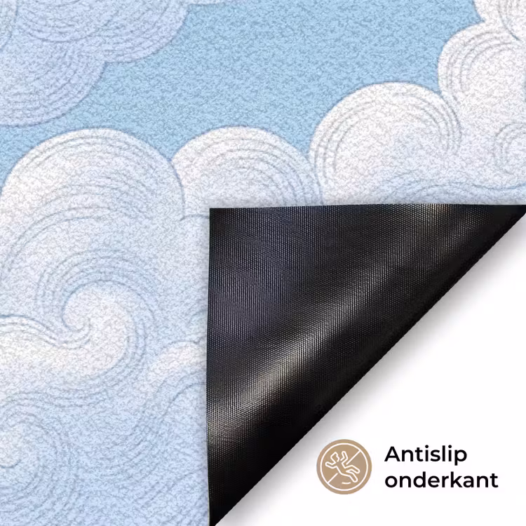Engel - Vliegend - Klassiek - Blauw Deurmat klein -antislip_NL