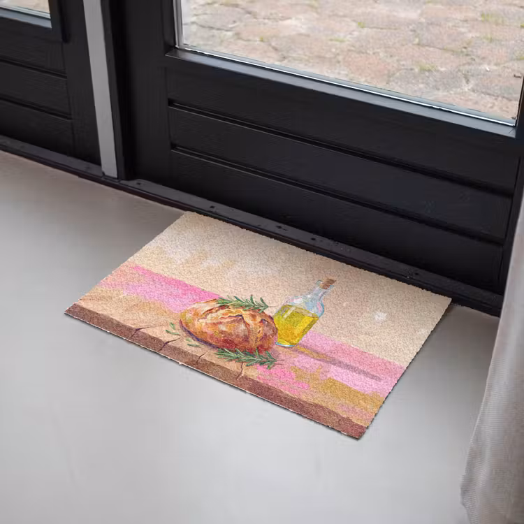 Eten - Brood - Olijfolie - Abstract - Keuken Deurmat klein -sfeer2