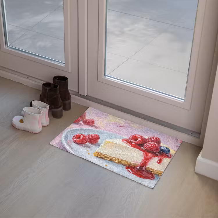 Eten - Cheesecake - Bessen - Abstract - Roze Deurmat klein -sfeer3