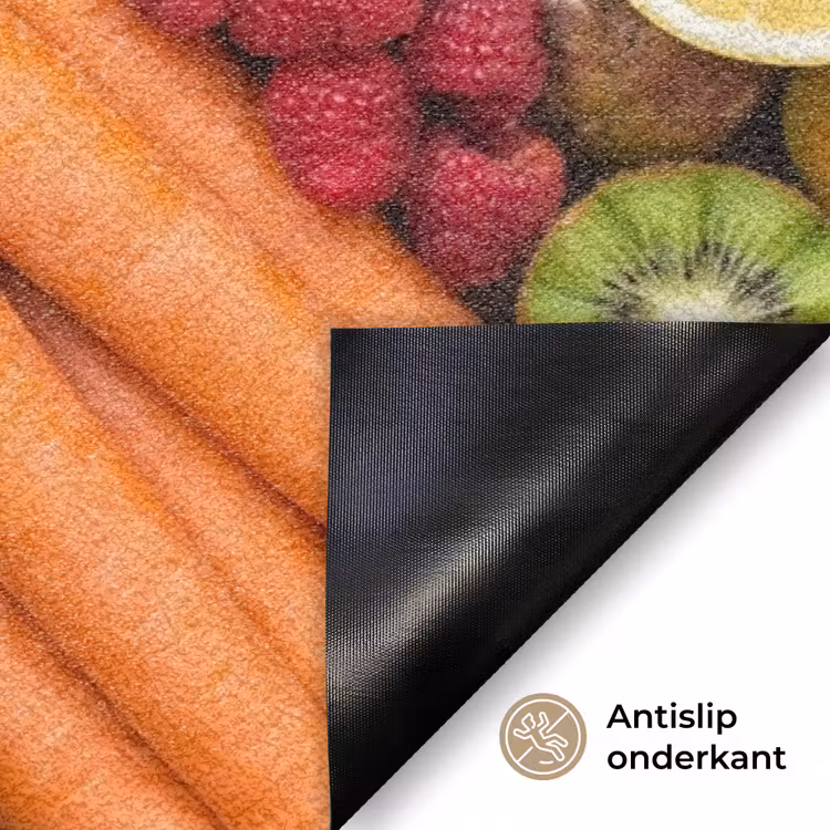 Eten - Fruit - Groenten - Vers - Kleurrijk Deurmat klein -antislip_NL