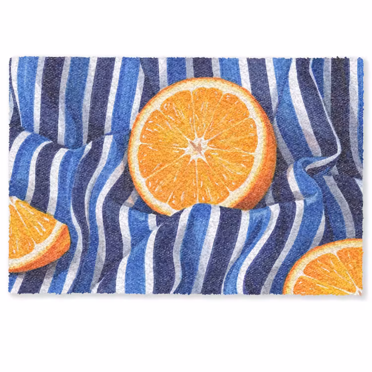 Deurmat - Eten - Fruit - Oranje - Eten - Fruit - Oranje Deurmat klein