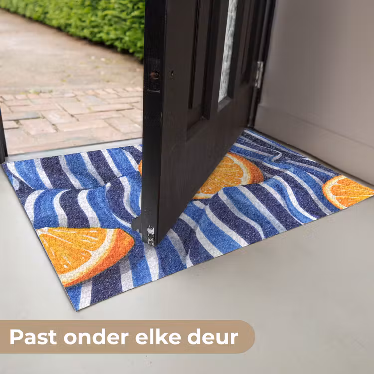 Deurmat - Eten - Fruit - Oranje - Eten - Fruit - Oranje Deurmat klein