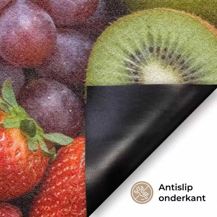 Eten - Fruit - Vers - Kleurrijk - Voeding Deurmat klein -antislip_NL
