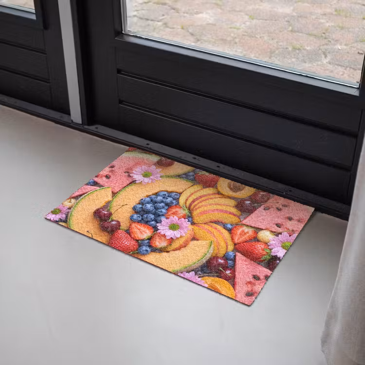 Eten - Fruit - Zomer - Kleurrijk Deurmat klein -sfeer2