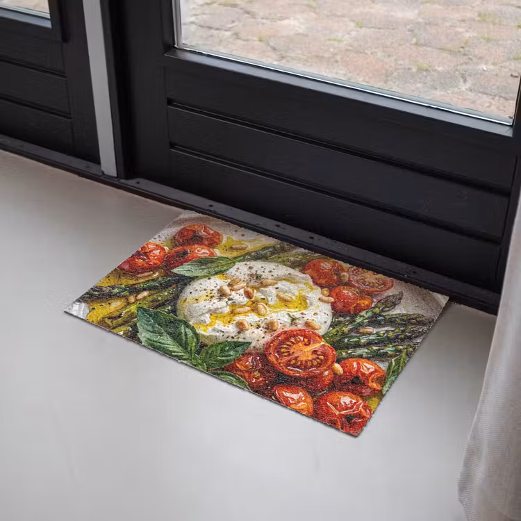 Eten - Groenten - Kaas - Modern - Vers Deurmat klein -sfeer2