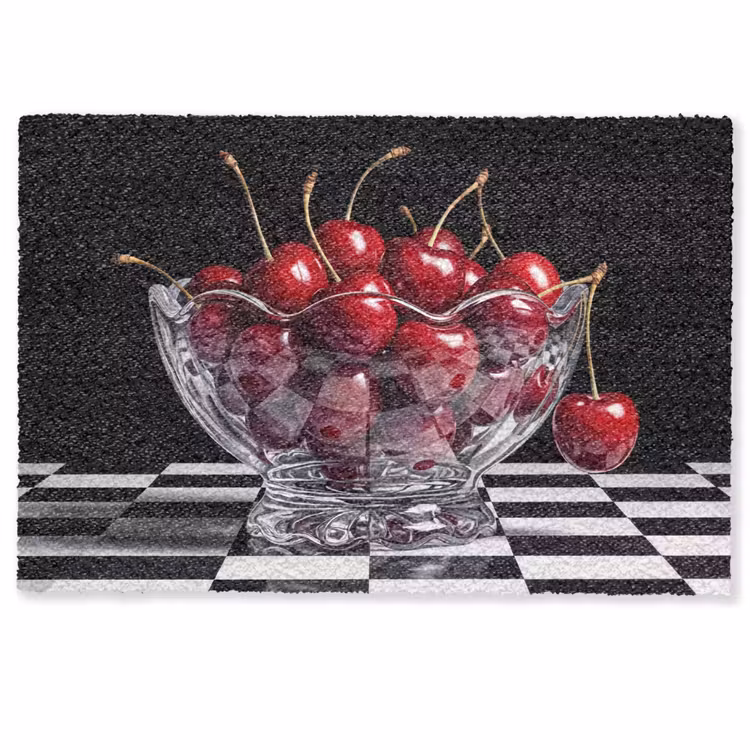 Deurmat - Eten - Kersen - Rood - Eten - Kersen - Rood Deurmat klein