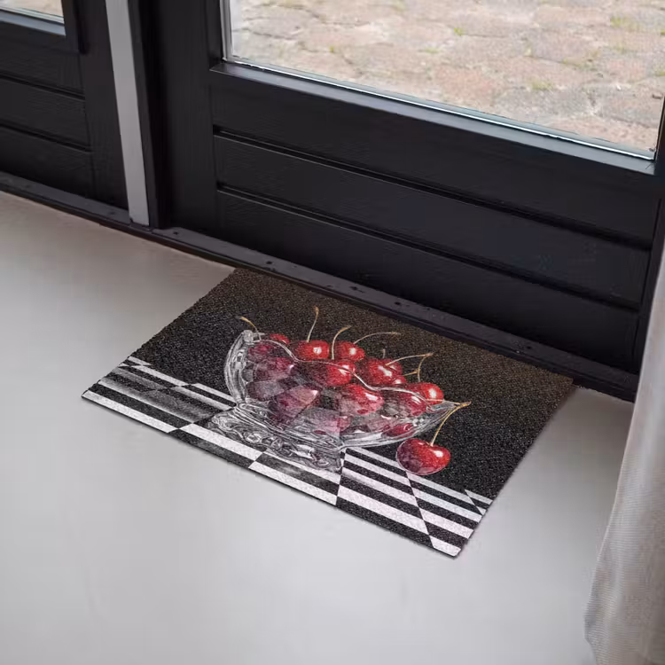 Deurmat - Eten - Kersen - Rood - Eten - Kersen - Rood Deurmat klein
