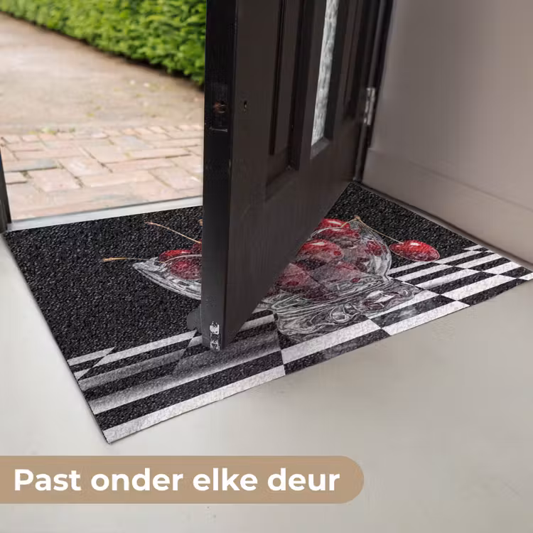 Deurmat - Eten - Kersen - Rood - Eten - Kersen - Rood Deurmat klein