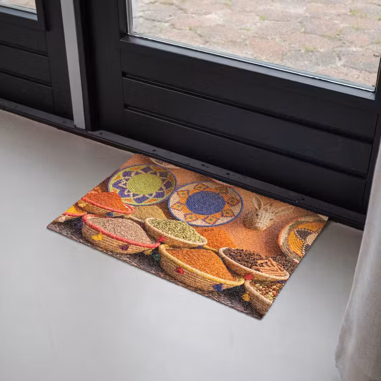 Deurmat - Eten - Kleurrijk - Cultuur - Eten - Kleurrijk - Cultuur Deurmat klein