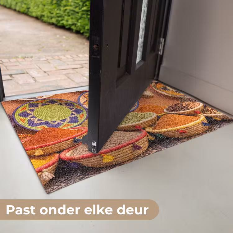 Deurmat - Eten - Kleurrijk - Cultuur - Eten - Kleurrijk - Cultuur Deurmat klein