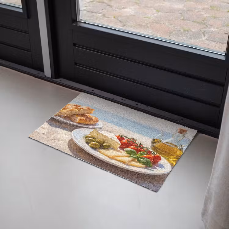 Eten - Middellandse Zee - Natuur - Geschilderd Deurmat klein -sfeer2
