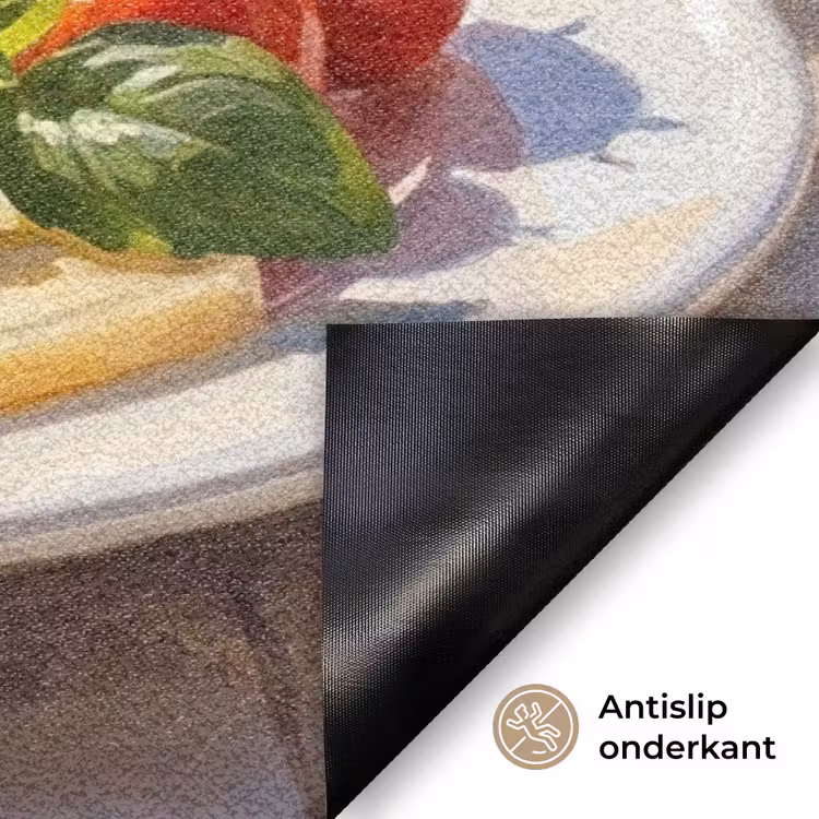 Eten - Middellandse Zee - Natuur - Geschilderd Deurmat klein -antislip_NL