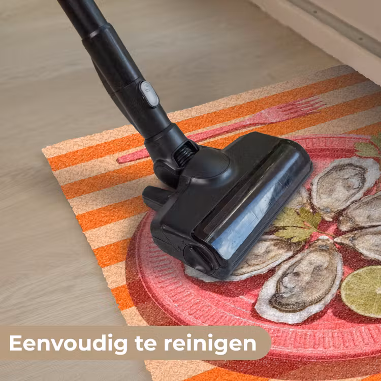 Eten - Oester - Zeevruchten - Oranje - Modern Deurmat klein -reinigen_NL