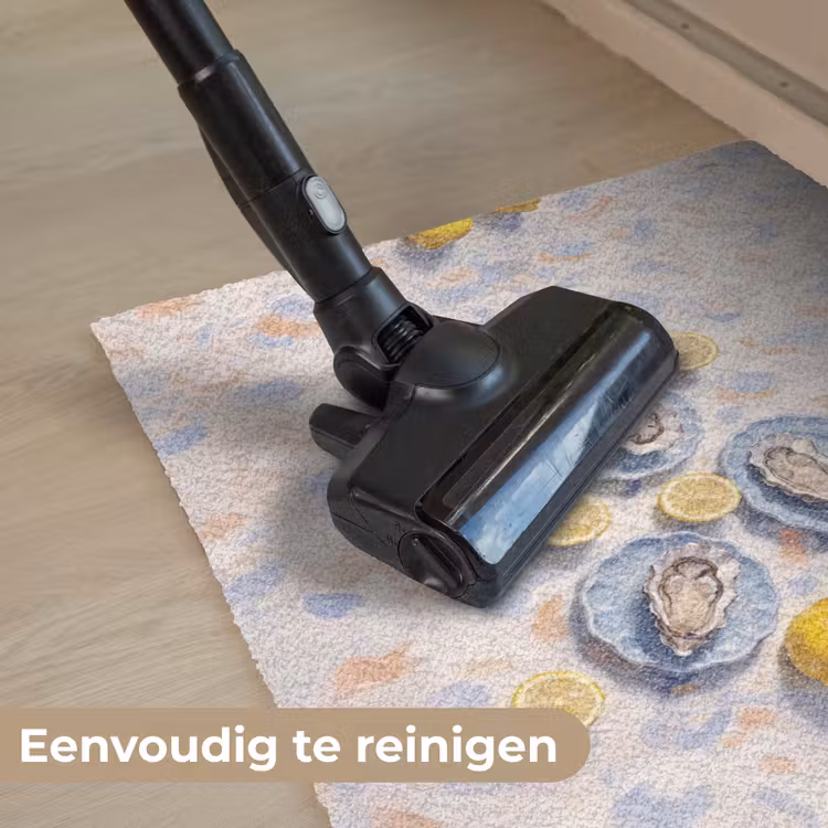 Eten - Oesters - Citroenen - Modern - Geel Deurmat klein -reinigen_NL
