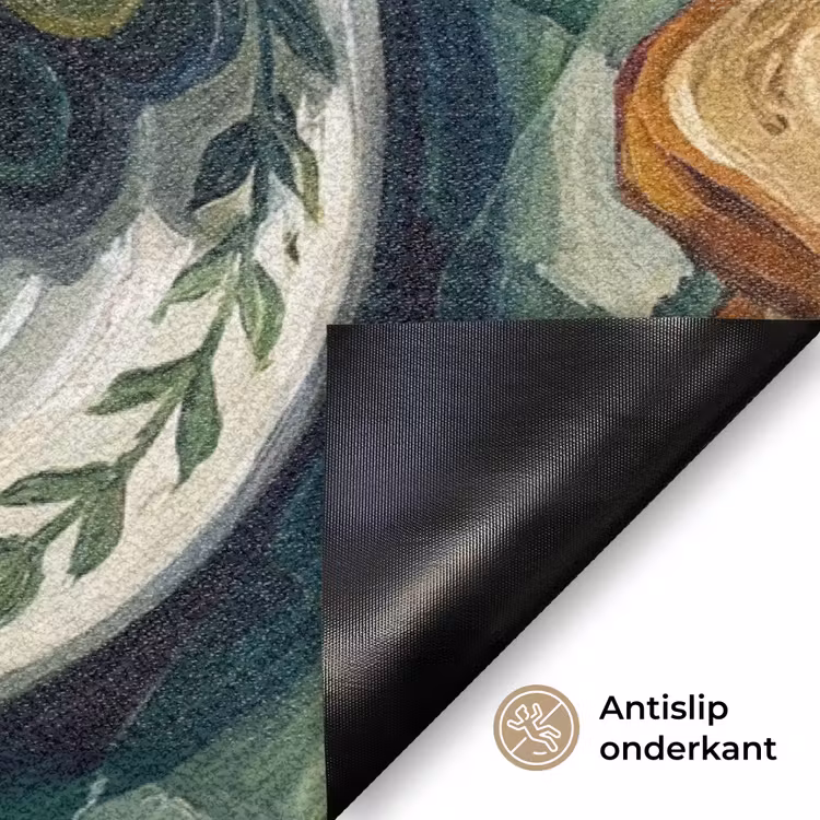 Eten - Ontbijt - Tafel - Modern - Groen Deurmat klein -antislip_NL