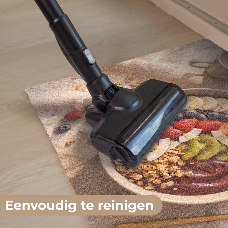 Eten - Ontbijtkom - Fruit - Gezond - Kleurrijk Deurmat klein -reinigen_NL